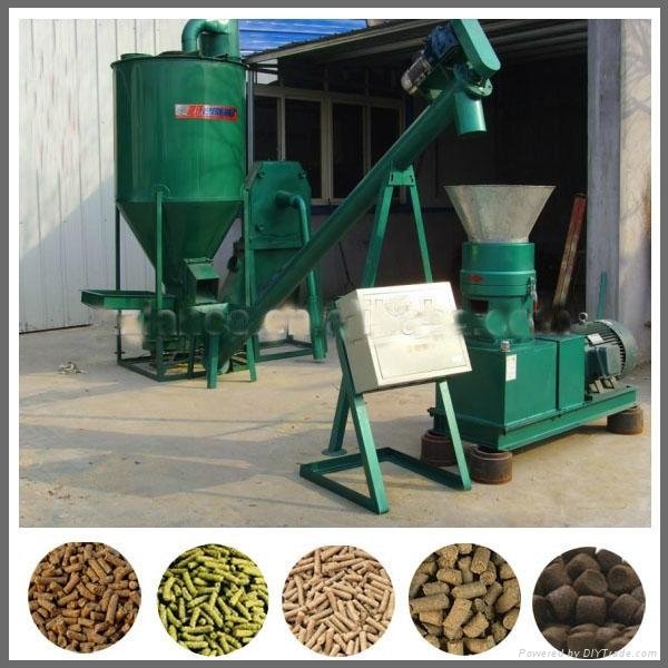 FEED PELLET MILL WITH crusher AND MIXER