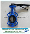 Lever&gear operated lug type butterfly valve without pin butterfly valve F7480