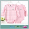 2017 new design baby romper eco-friendly orgenic cotton baby clothes 1
