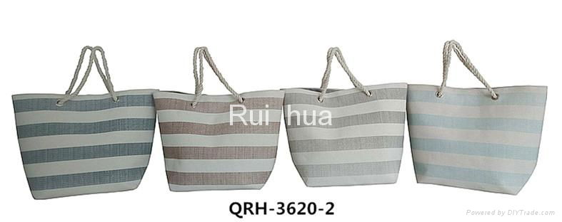 Canvas beach bags totes woman handbag 3