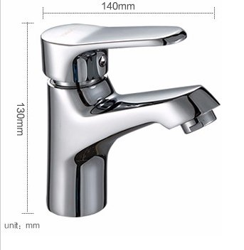 Popular Style brass waterfall single handle basin mixer tap