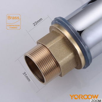 YORROW Sanitary Ware brass led single hole wash basin mixer tap 3