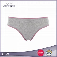 Anti-bacterial durable customized soft breathable cotton underwear women panty
