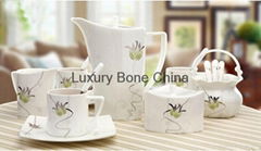 Bone china tea set