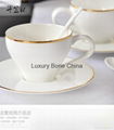 White Fine Bone China Cup and Saucer Set Coffee Set Tea Set Wholesale 2