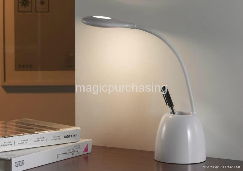 Minimal Led Table Lamp with Pen container  4