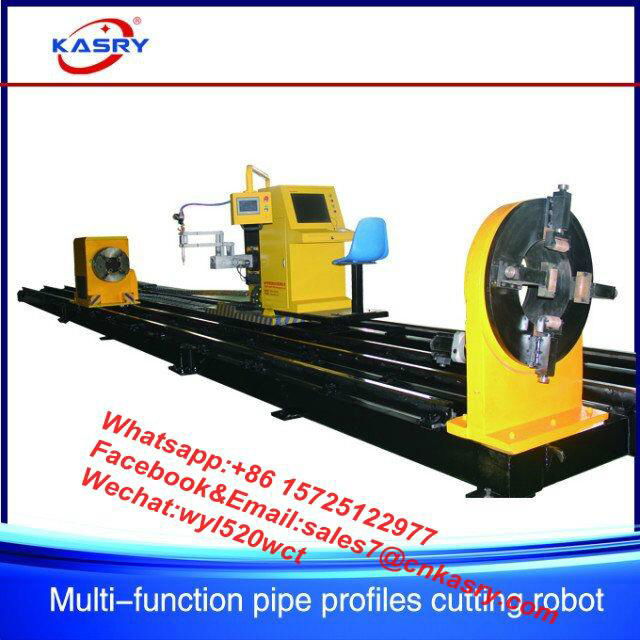 8 axis pipe and square tube plasma cutting machine