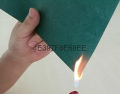 Flame retardant barley paper