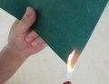 Flame retardant barley paper
