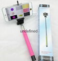 Hot Selling 6S selfie monopod camera stick Factory Price Cable Selfie Stick 