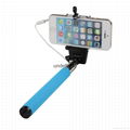 Hot Selling 6S selfie monopod camera stick Factory Price Cable Selfie Stick 