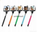 Hot Selling Wireless monopod D09 selfie stick with mirror 