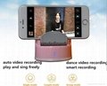 Hands free bluetooth 360 dgree auto tracking face selfie robot with remote