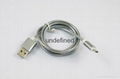 2017 new arrivas luxury stainless steel alloy fast charging usb cable for iPhone