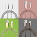 2017 new arrivas luxury stainless steel alloy fast charging usb cable for iPhone