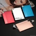 Super slim credit card size 1500mah smart mobile power bank charger for Phones 