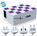 Universal EU UK US Plug 4 USB Ports Charging Adapter Travel Wall Charger 5V 4.8a