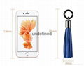 2017 New Leather Tassel 8pin to USB Cable Metal Ring KeyChain Charge Data Cable