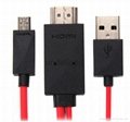 Micro USB MHL to HDMI Cable HDTV Adapter mhl hdmi for Samsung Galaxy S3 S4 S5