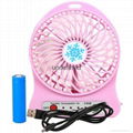 Promotion Office Mute Desktop Fan portable Mini USB Rechargeable Desk USB  Fan