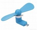 Newest design 2 in 1 mini OTG usb fan for Android and iphone,best gifts USB fan
