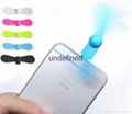 Newest design 2 in 1 mini OTG usb fan for Android and iphone,best gifts USB fan