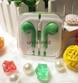 Factory wholesale 3.5mm universal earphone for Iphone6,6plus with Crystal Box