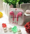 Factory wholesale 3.5mm universal earphone for Iphone6,6plus with Crystal Box