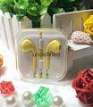 Colorful Universal 3.5mm wired stereo earphone for iPhone6,6+ with Crystal Box