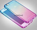 360 full cover soft TPU case full protective gradient phone case for iPhone 7