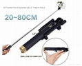 Folding Extendable Handheld Monopod selfie stick generation 3 Bluetooth monopod 