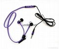 Fashion and Hot selling Zipper Earphone Metal Shell In-Ear Earphone With MIC  