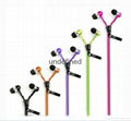 Fashion and Hot selling Zipper Earphone Metal Shell In-Ear Earphone With MIC  