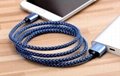 2.1A hemp rope charging usb cable data cable for iphone for samsung