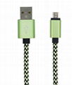 2.1A hemp rope charging usb cable data cable for iphone for samsung