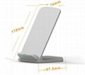 Newest 3 Coils Wireless Fast Charging Charger Pad Stand Dock Holder For S7S8