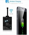 Universal Compatible Coil Qi Wireless Charger Receiver Charging Adapter Receiver