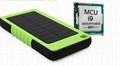 6000mAh/8000mah Waterproof Solar Power Bank Dual USB Backup Battery Charger