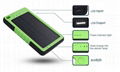 6000mAh/8000mah Waterproof Solar Power Bank Dual USB Backup Battery Charger