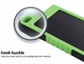 6000mAh/8000mah Waterproof Solar Power Bank Dual USB Backup Battery Charger