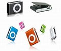 wholesale multicolors sport clip mini MP3 player with TF/SD card slot 