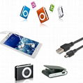wholesale multicolors sport clip mini MP3 player with TF/SD card slot 