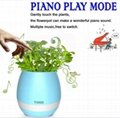 smart led flowerpot bluetooth speaker for real plant touch leaf to play music