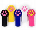 Laser Cat Toy 5 Colors Footprints Laser Pointer Toys Cat Paw Beam Interactive 