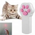 Laser Cat Toy 5 Colors Footprints Laser Pointer Toys Cat Paw Beam Interactive 