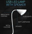 2017 new design Mini USB LED Lamp Bluetooth speakers