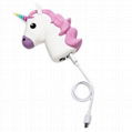 2017 New Creative PVC Cute Cartoon Unicorn Emoji Power Bank with CE FCC ROHS