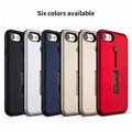 Newest  2 in 1 Cell Phone case with Ring Holder Hard Kickstand Belt Clip Case 