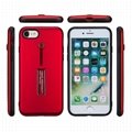 Newest  2 in 1 Cell Phone case with Ring Holder Hard Kickstand Belt Clip Case 