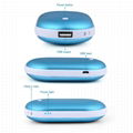 Pebbles Double-Side heating USB Rechargeable Hand Warmer 5200mAh